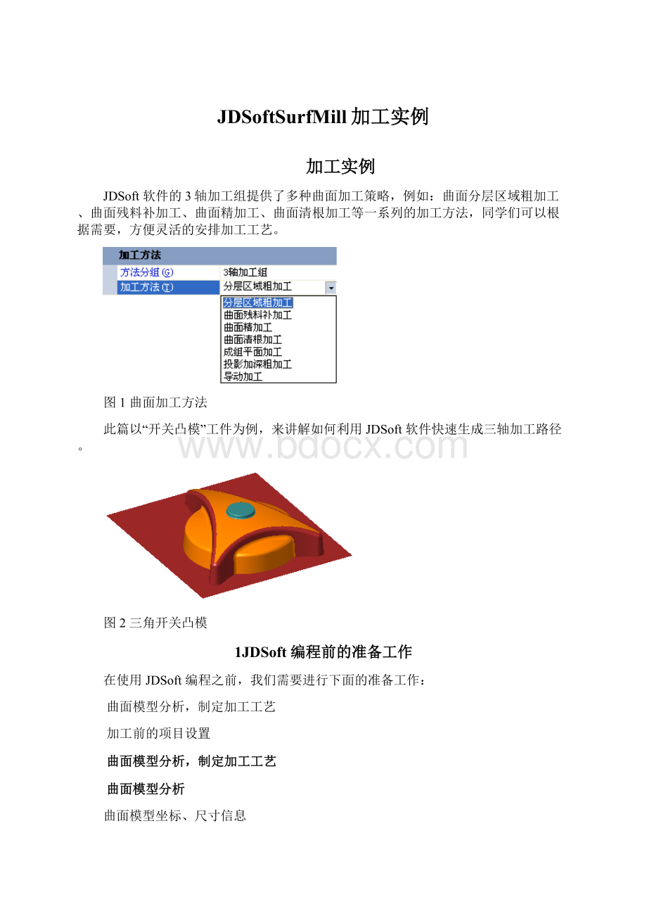 JDSoftSurfMill加工实例.docx