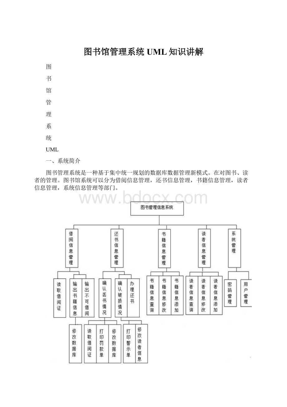 图书馆管理系统UML知识讲解.docx_第1页