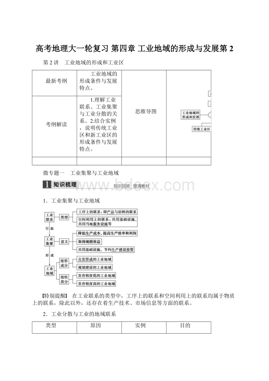 高考地理大一轮复习 第四章 工业地域的形成与发展第2.docx