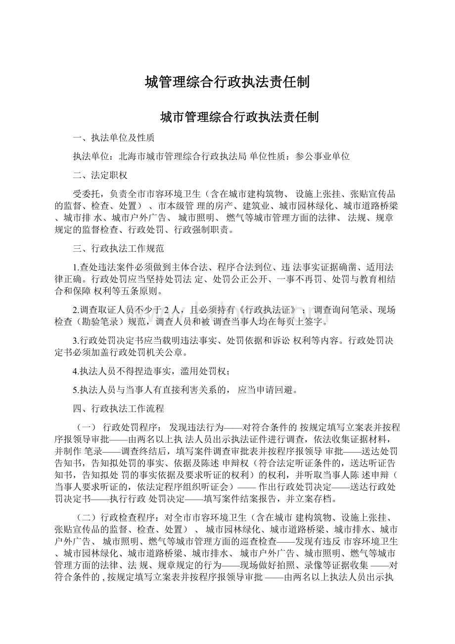 城管理综合行政执法责任制.docx