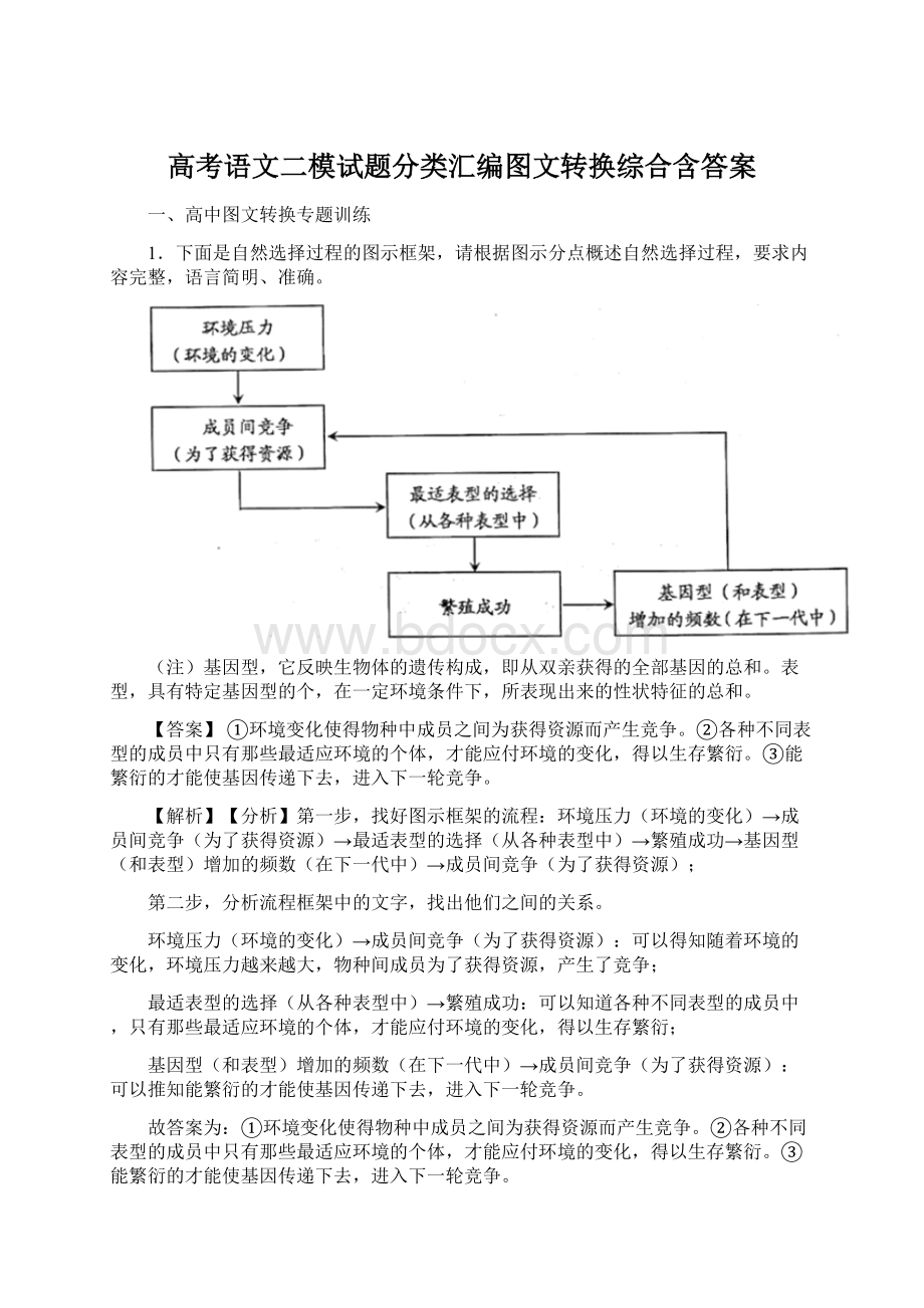 高考语文二模试题分类汇编图文转换综合含答案.docx