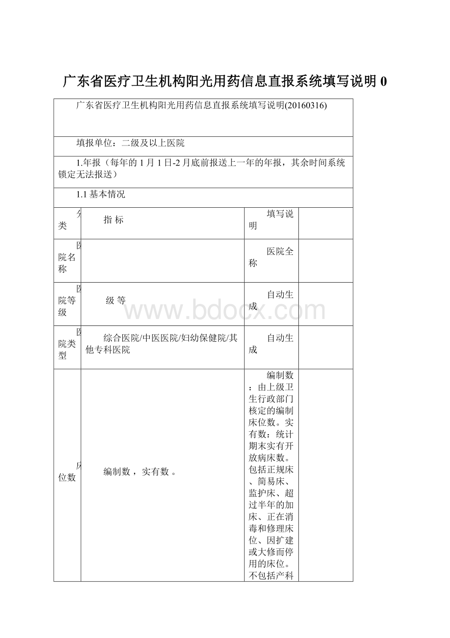 广东省医疗卫生机构阳光用药信息直报系统填写说明0.docx