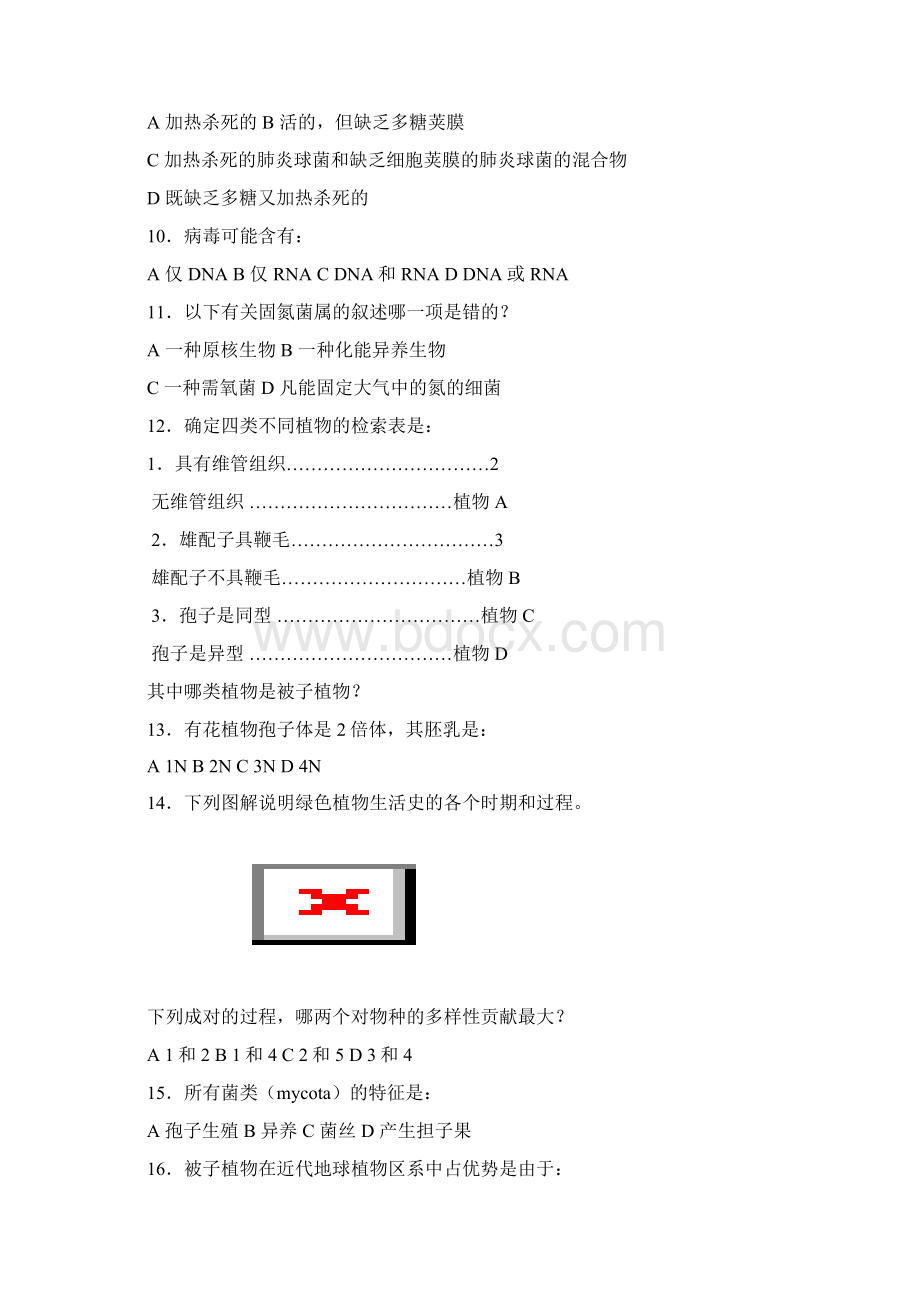 国际生物奥林匹克竞赛试题Word下载.docx_第2页