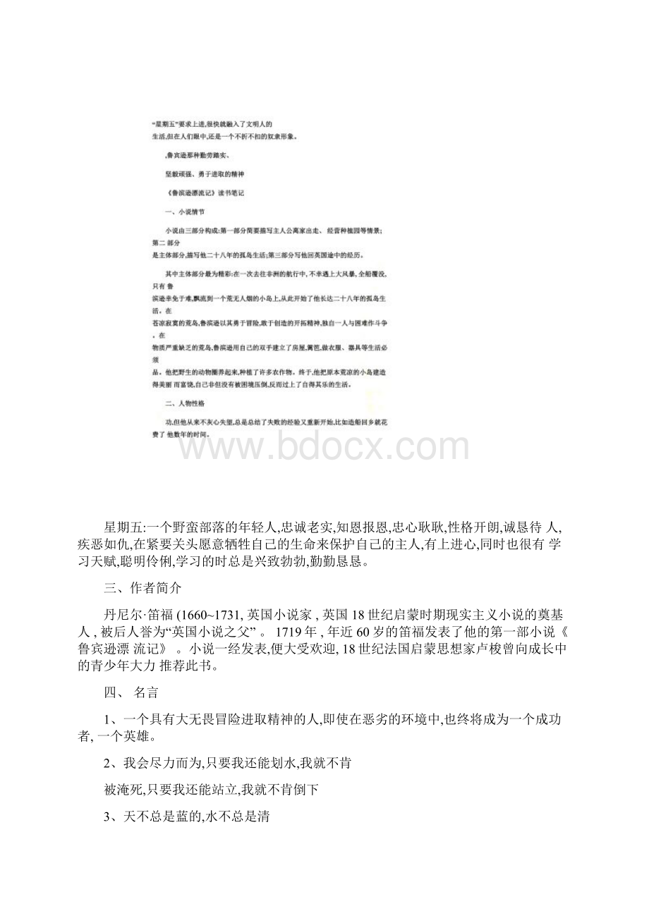 鲁滨逊漂流记读书笔记共6篇.docx_第3页