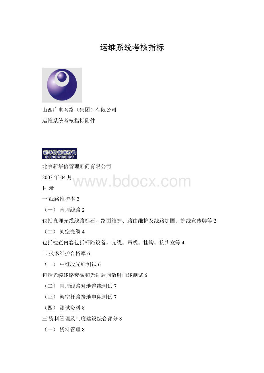 运维系统考核指标.docx