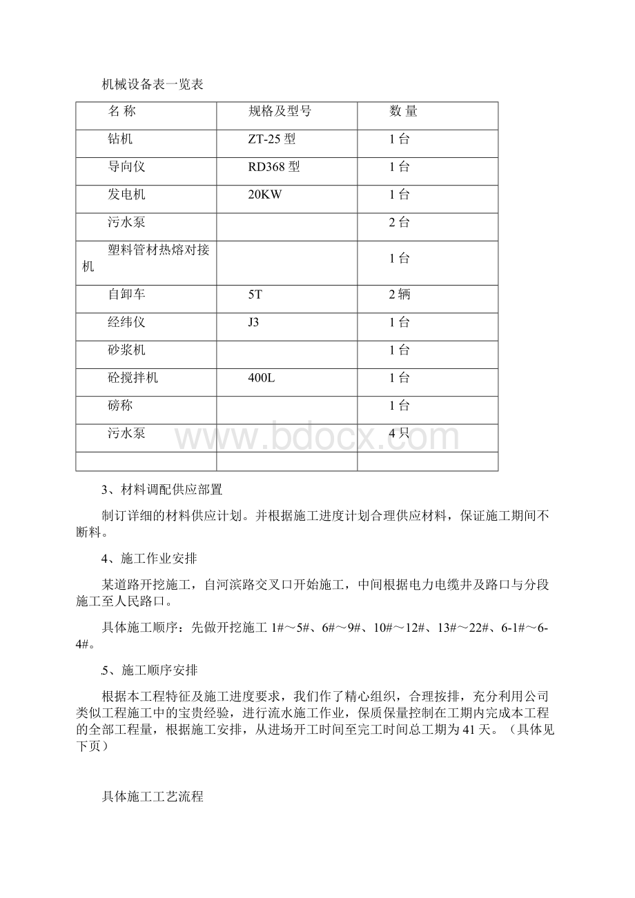 电力电缆管线敷设工程组织设计Word文档下载推荐.docx_第2页