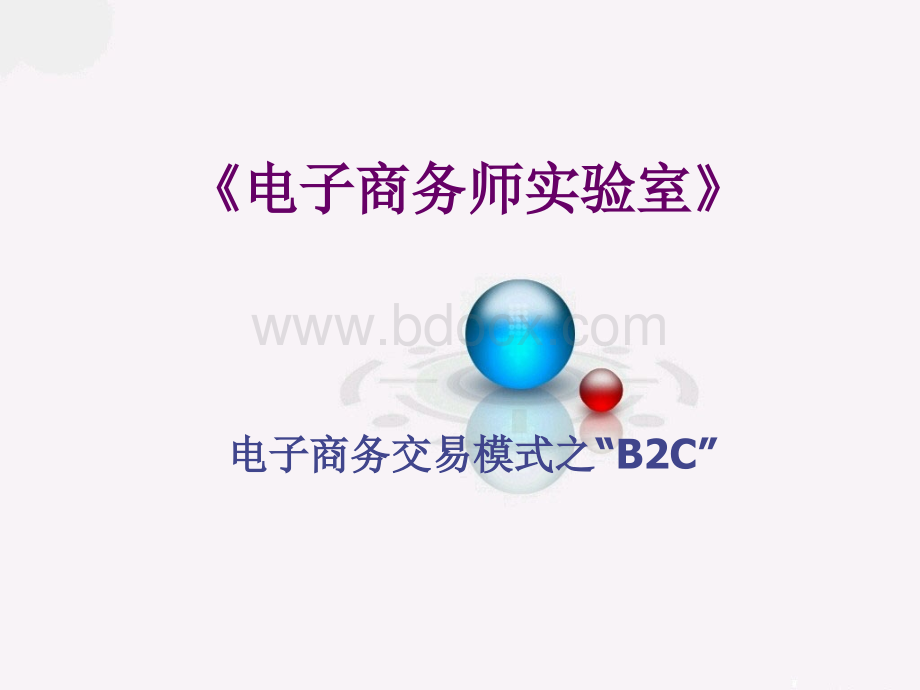 电子商务师实验室B2C_精品文档.ppt