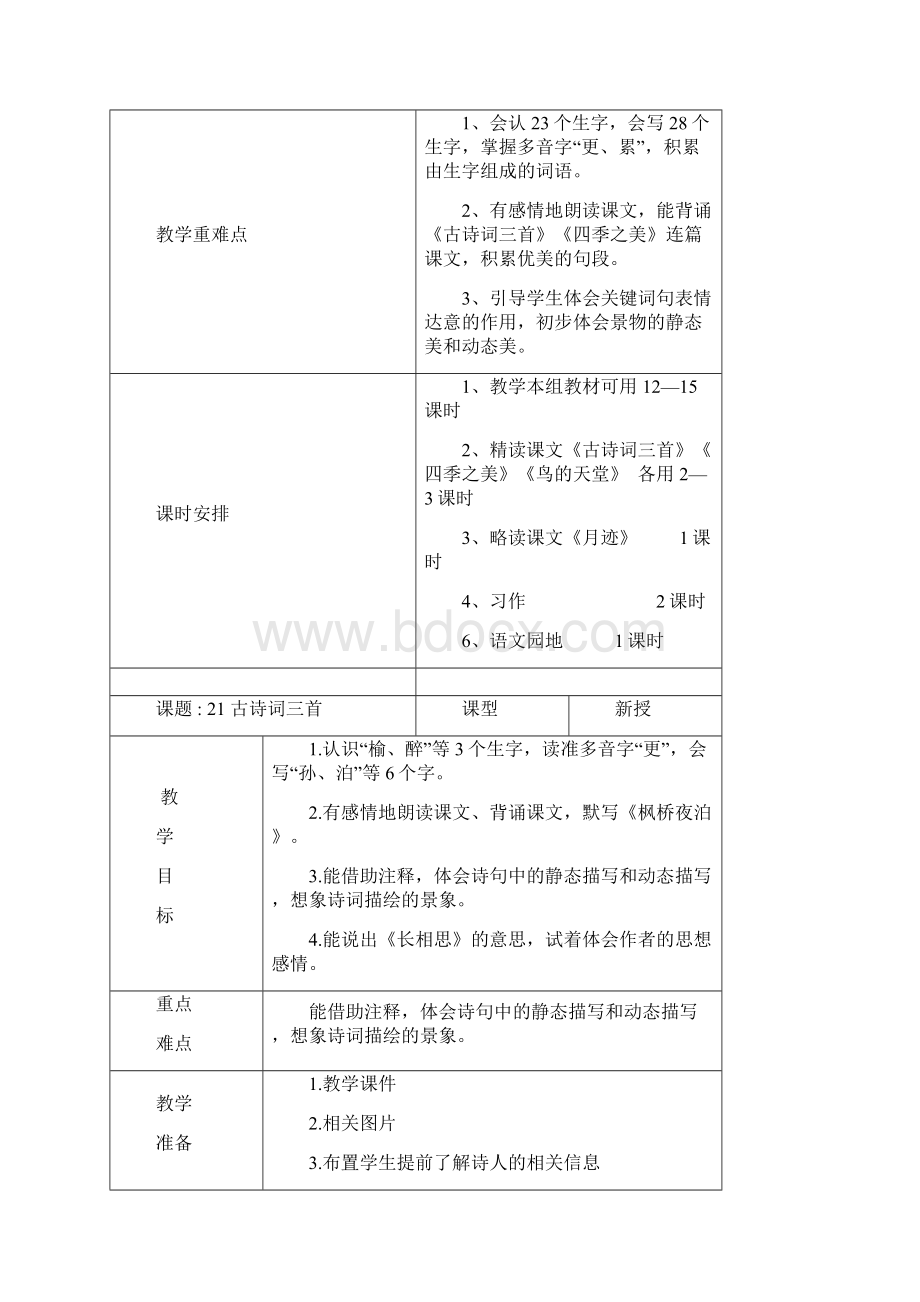 部编版小学语文五年级上册第七单元集体备课单元备课+课时备课Word格式.docx_第3页