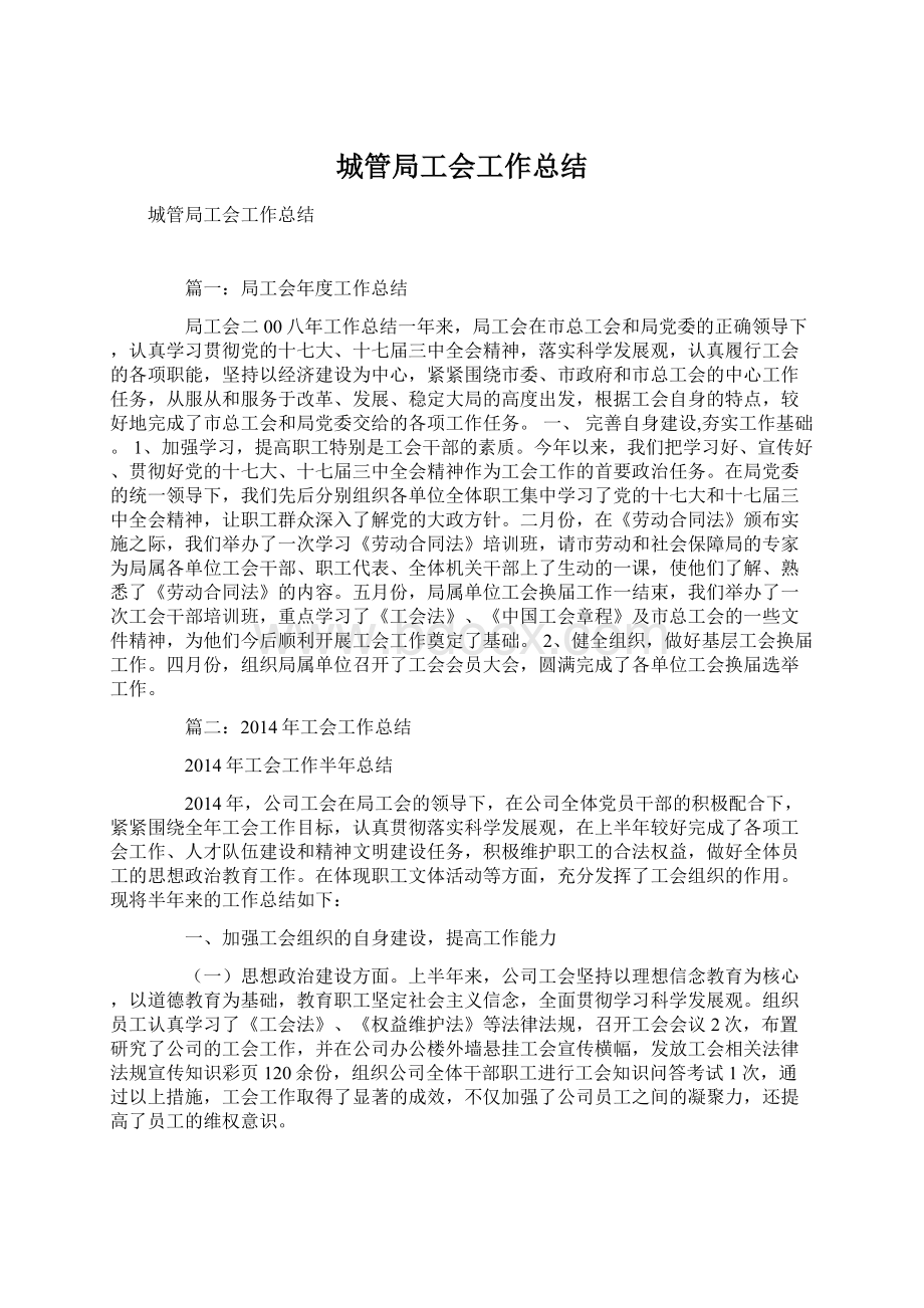 城管局工会工作总结.docx