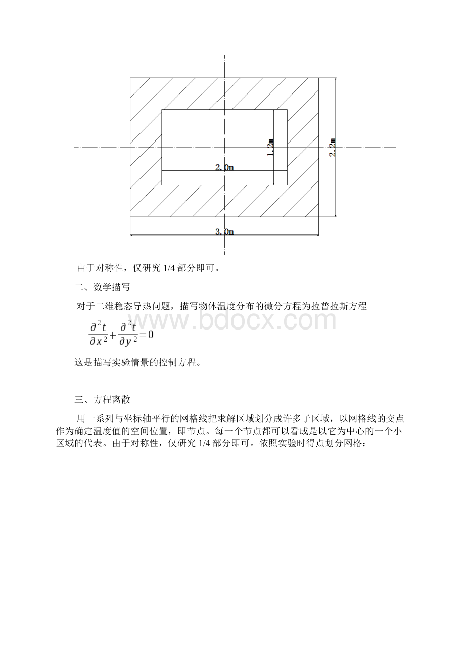 二维导热物体温度场的数值模拟Word下载.docx_第2页