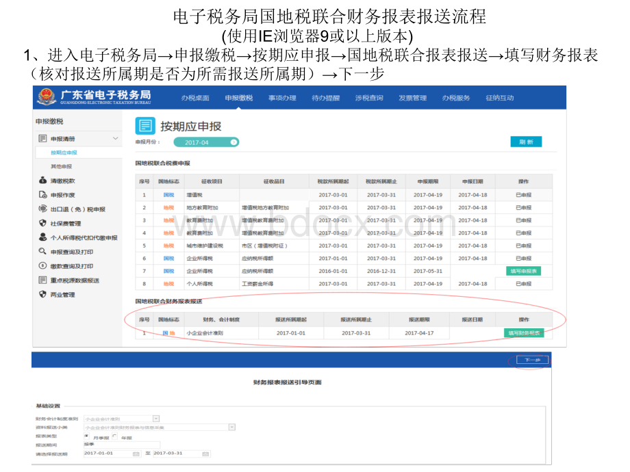 电子税务局财务报表报送流程.ppt_第1页