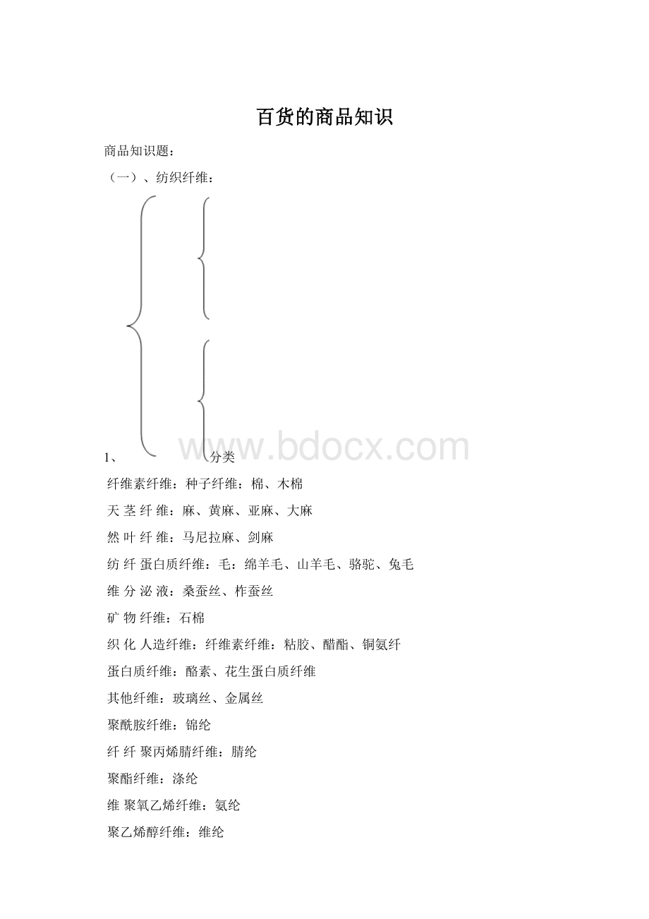 百货的商品知识Word文档格式.docx