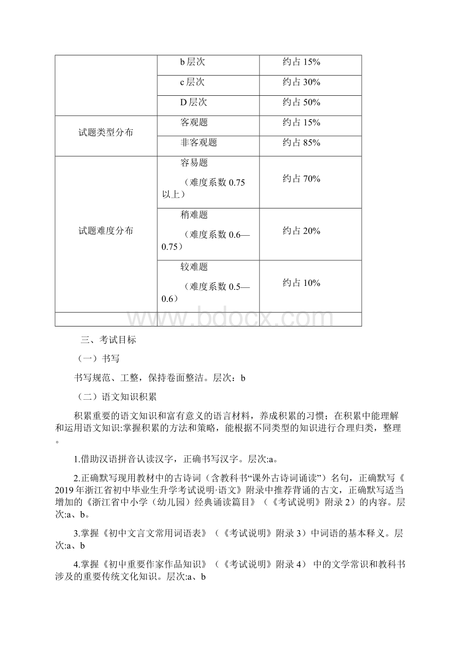 浙江省初中毕业生学业考试说明.docx_第3页