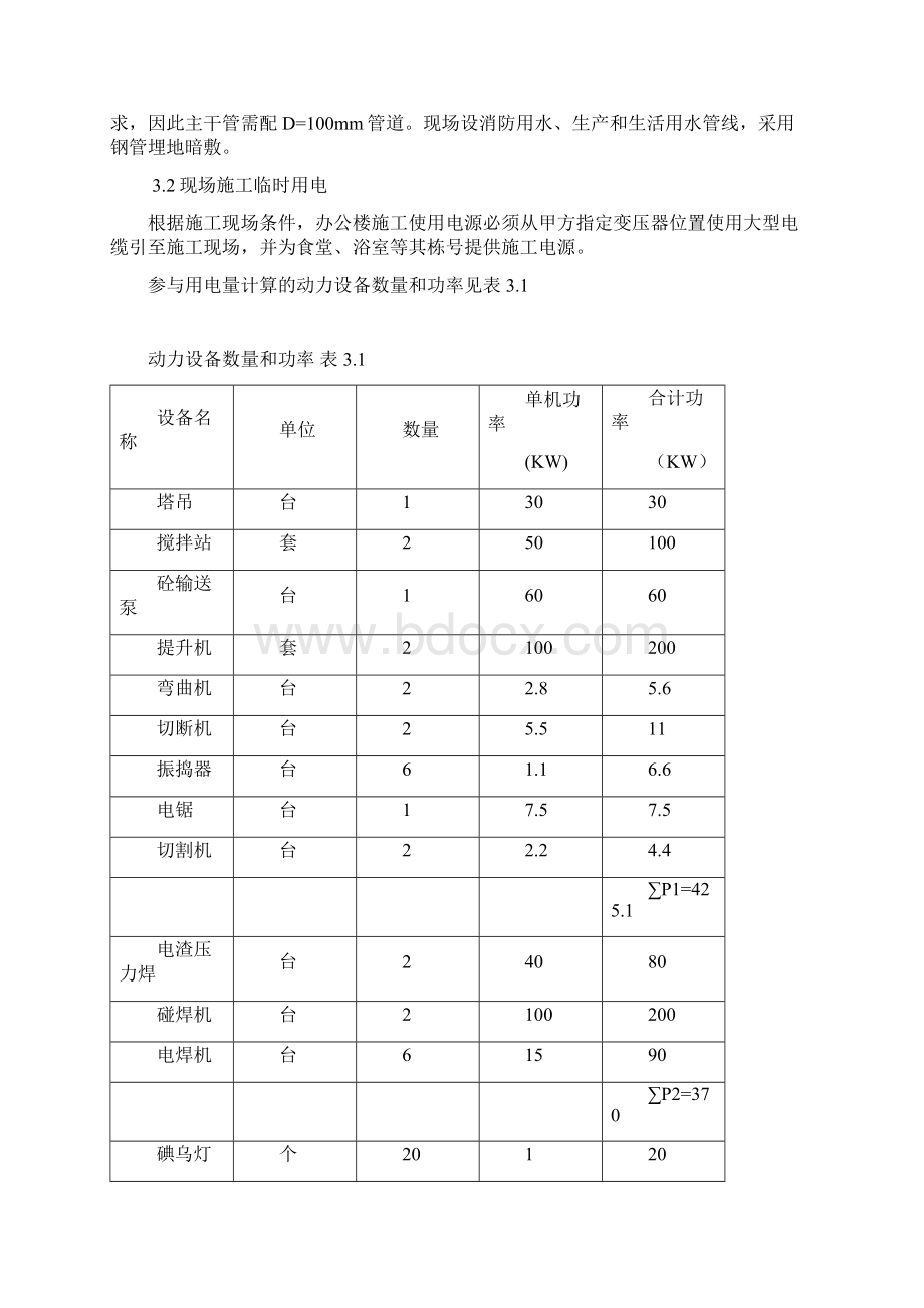 唐山中厚板办公楼工程文档格式.docx_第3页