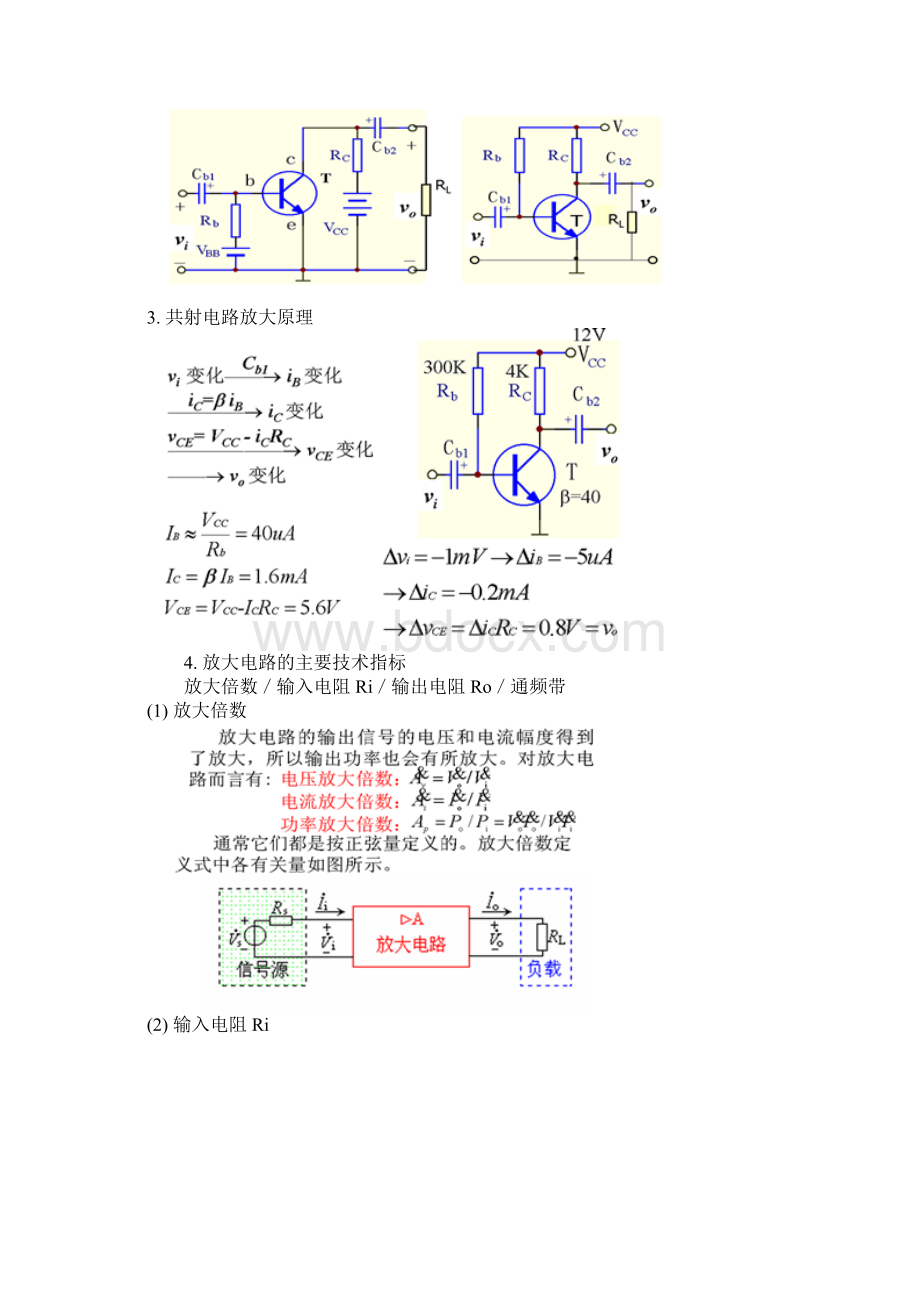 基本共射极放大电路电路分析Word格式文档下载.docx_第2页