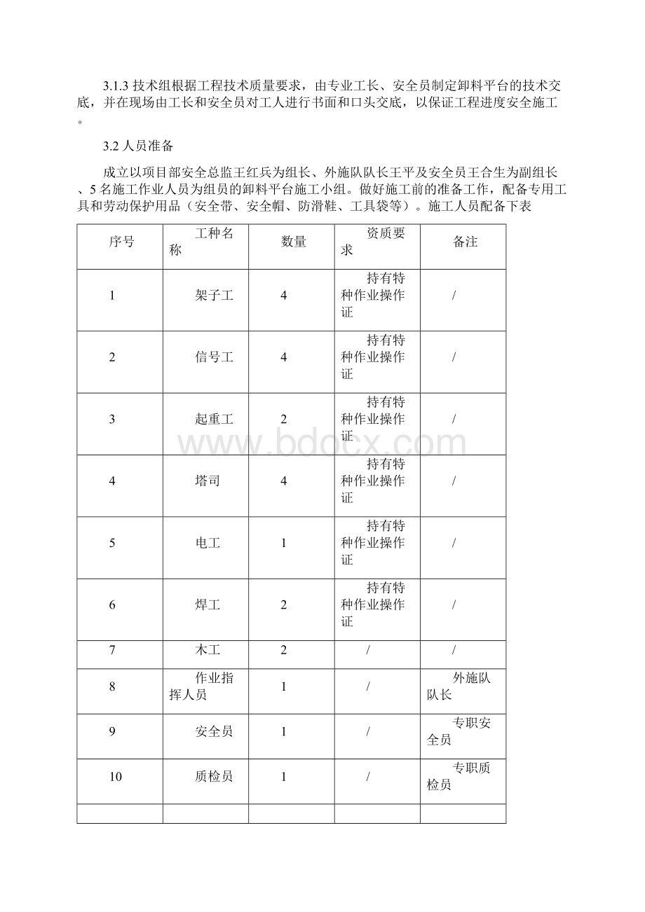 完整版卸料平台施工方案Word文件下载.docx_第3页