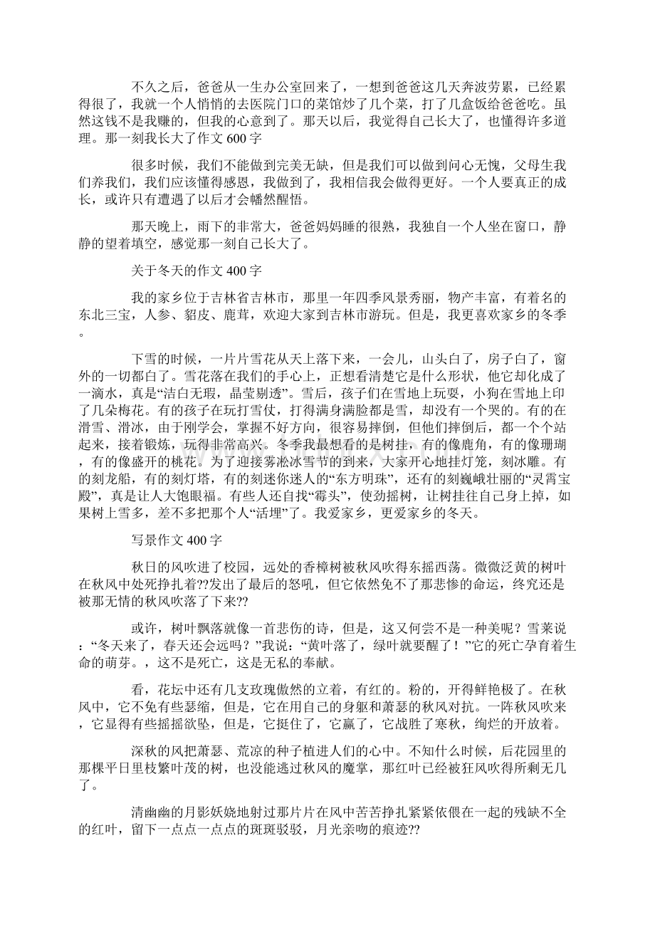 我长大了作文400字精选多篇Word格式.docx_第3页