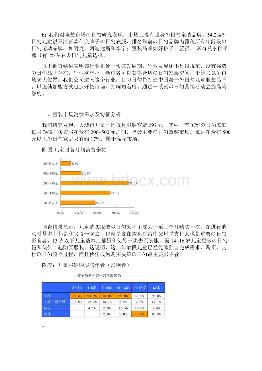 XX品牌儿童服饰童装商业计划书Word下载.docx_第3页