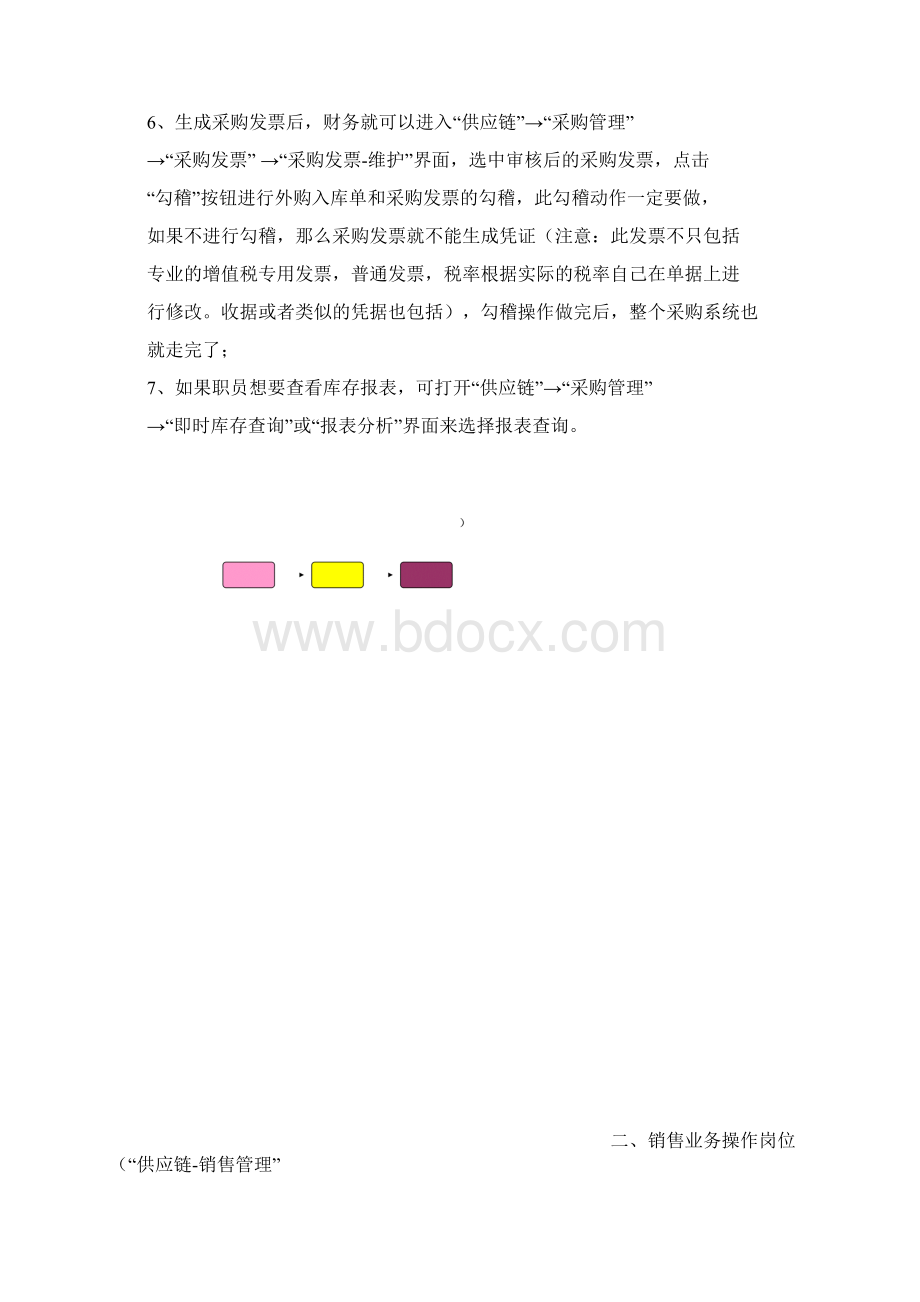 金蝶旗舰版各部门操作流程.docx_第3页