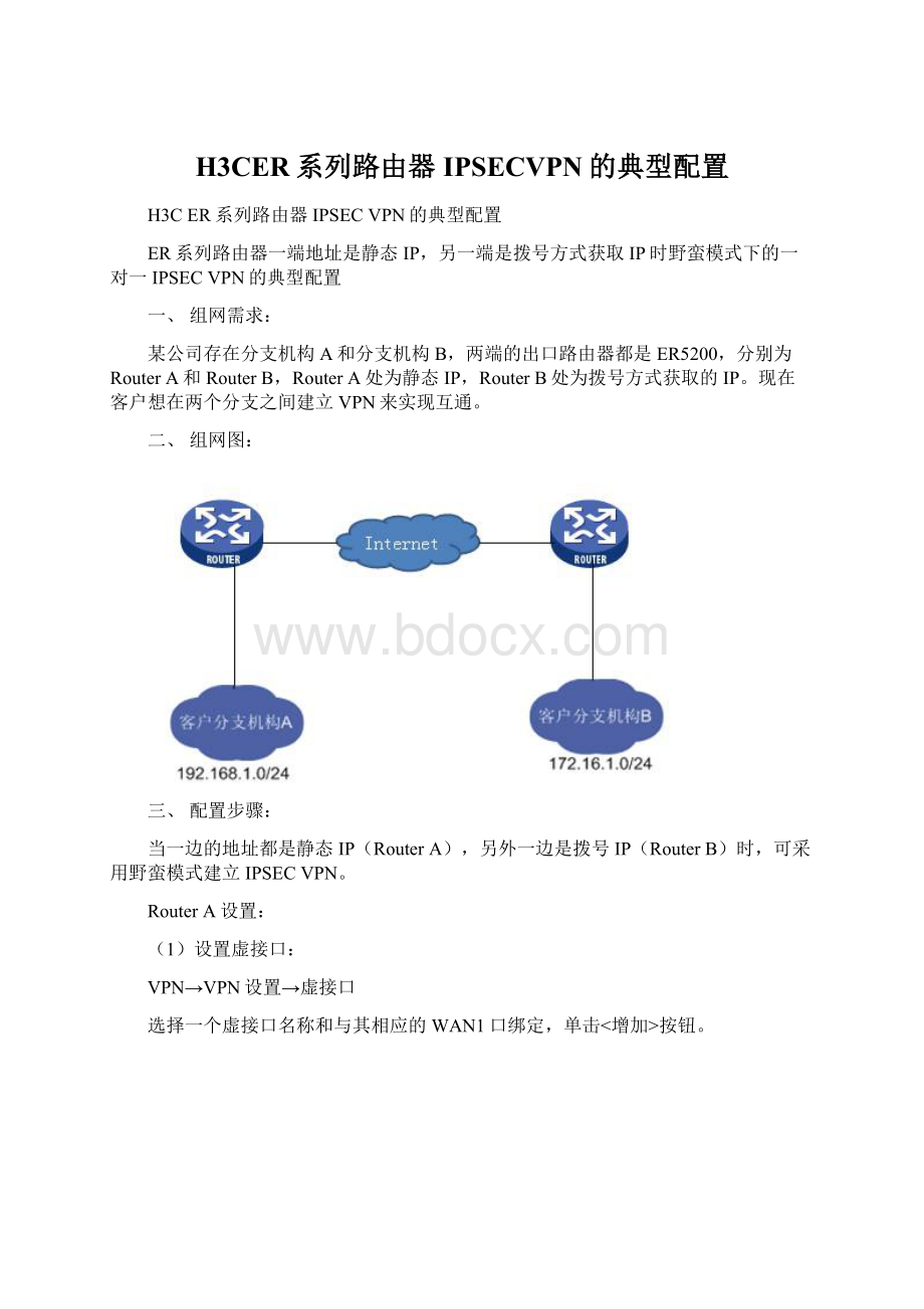 H3CER系列路由器IPSECVPN的典型配置.docx_第1页