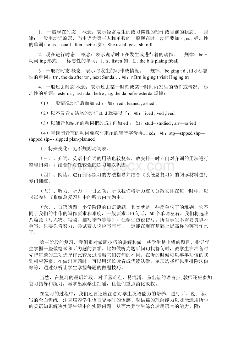 PEP六年级英语毕业复习提纲Word文档格式.docx_第2页