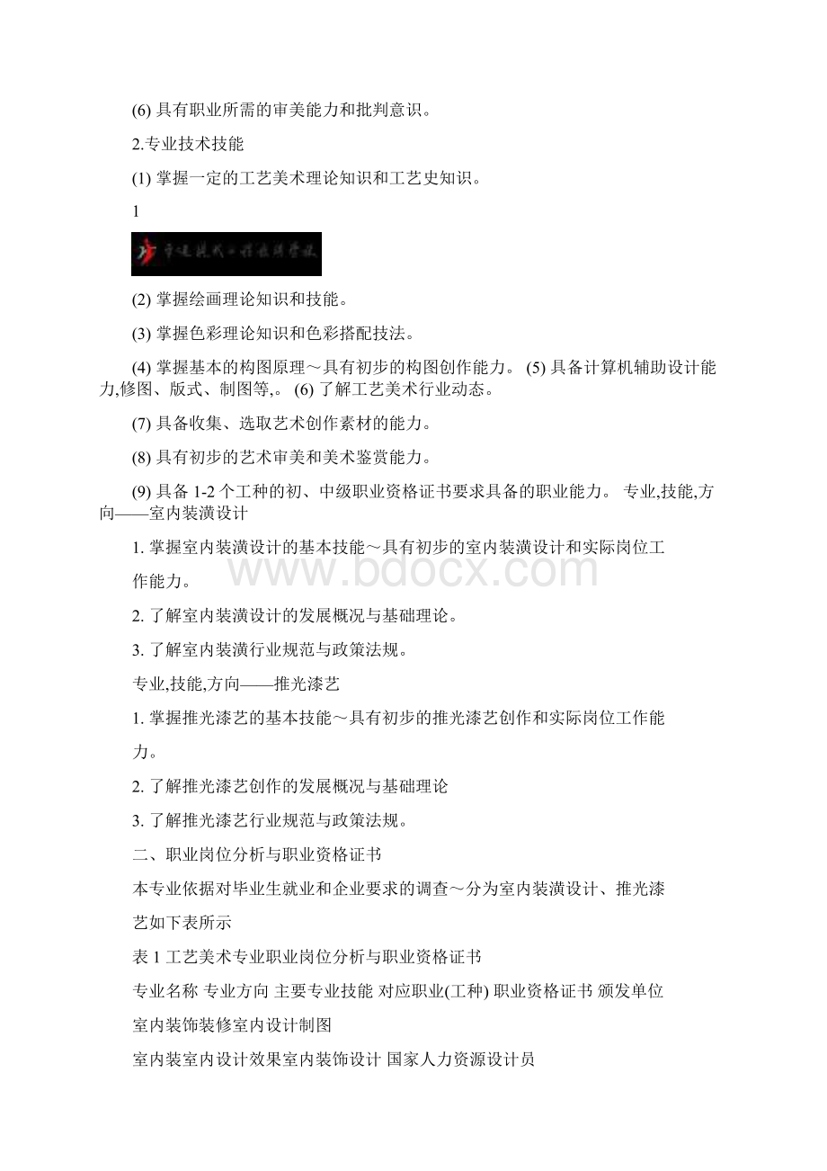 工艺美术人才培养方案.docx_第2页