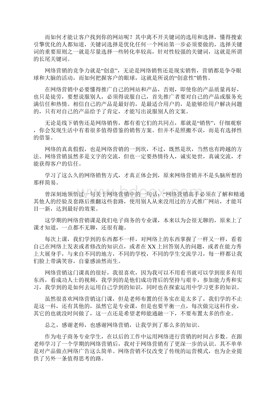 网络营销心得体会.docx_第3页