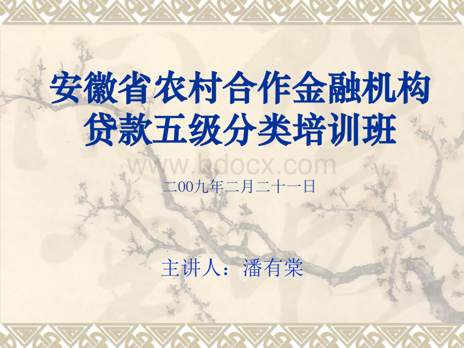 贷款风险五级分类概要.ppt_第1页