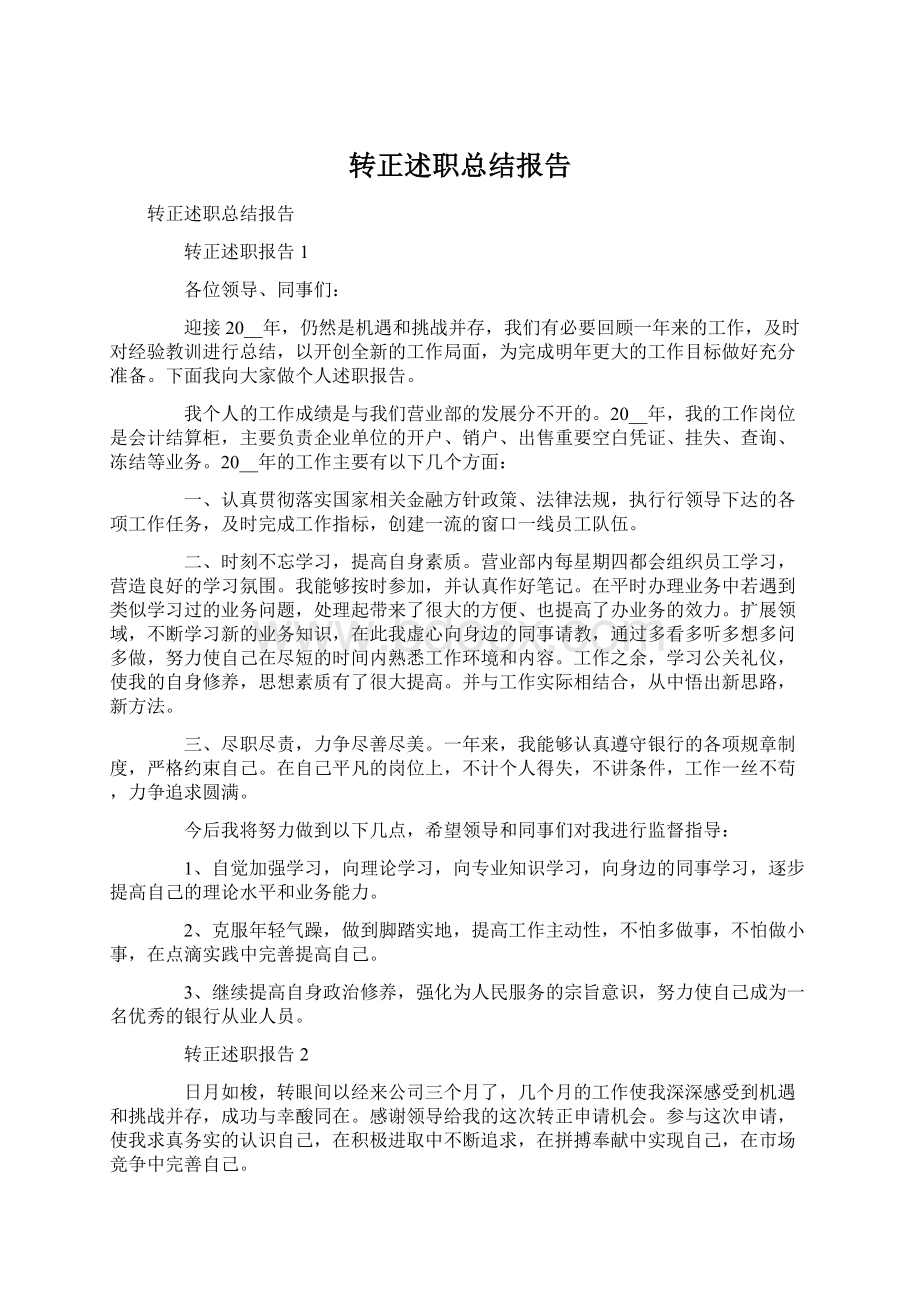 转正述职总结报告.docx_第1页