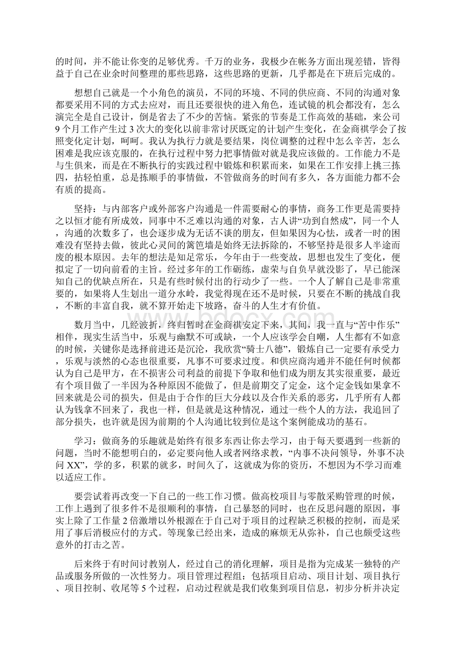 最新企业销售人员年终工作总结及述职报告Word格式文档下载.docx_第3页