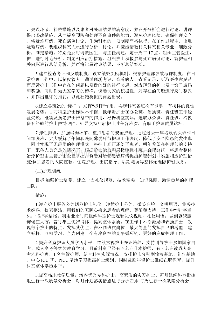 护理工作计划及达标措施最新版.docx_第2页