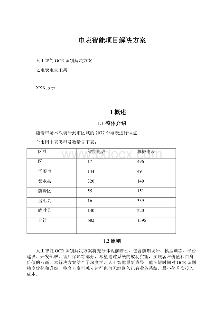 电表智能项目解决方案Word格式.docx_第1页