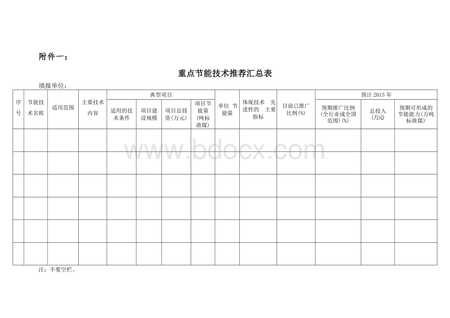 重点节能技术推荐汇总表_Word下载.doc_第1页