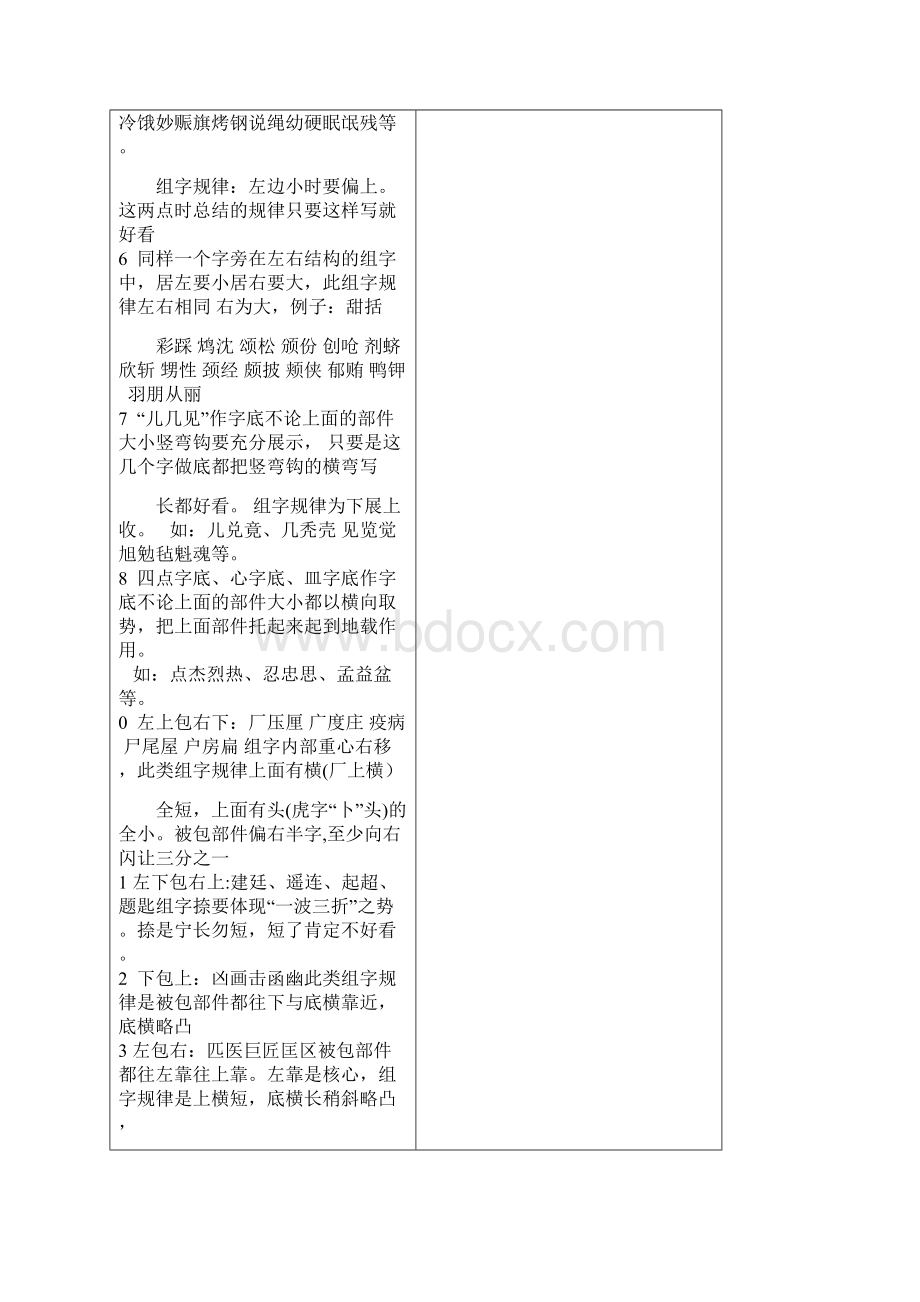 李天生书法组字规律顺口溜硬笔.docx_第3页