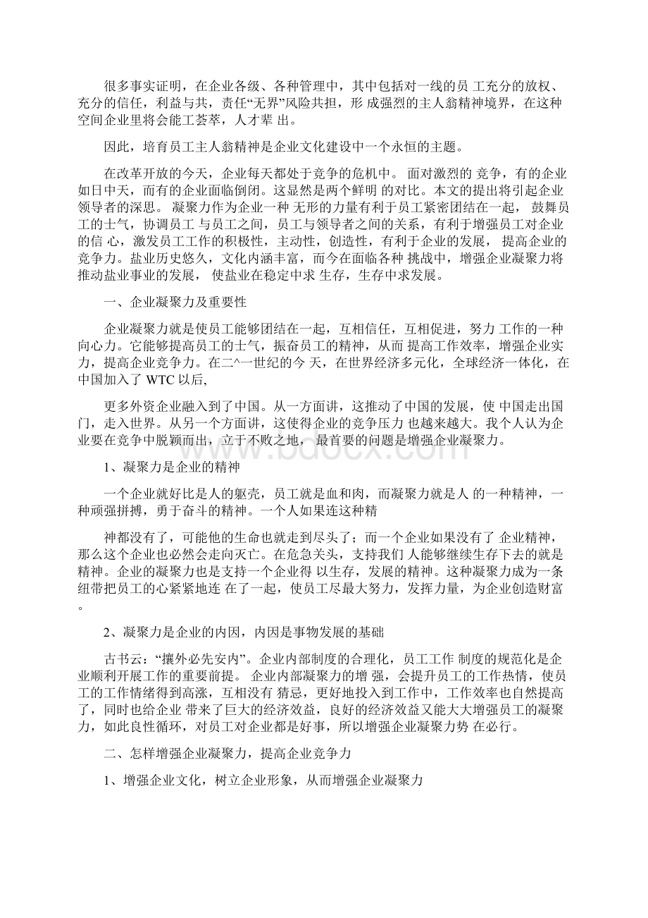 员工主人翁意识在企业发展中的重要性Word文档格式.docx_第3页