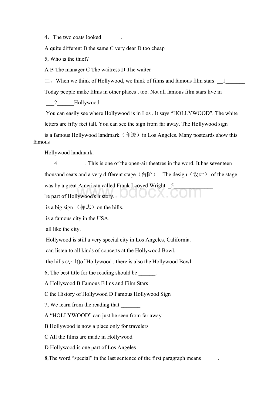 人教七年级英语七选五阅读理解Word文档下载推荐.docx_第2页