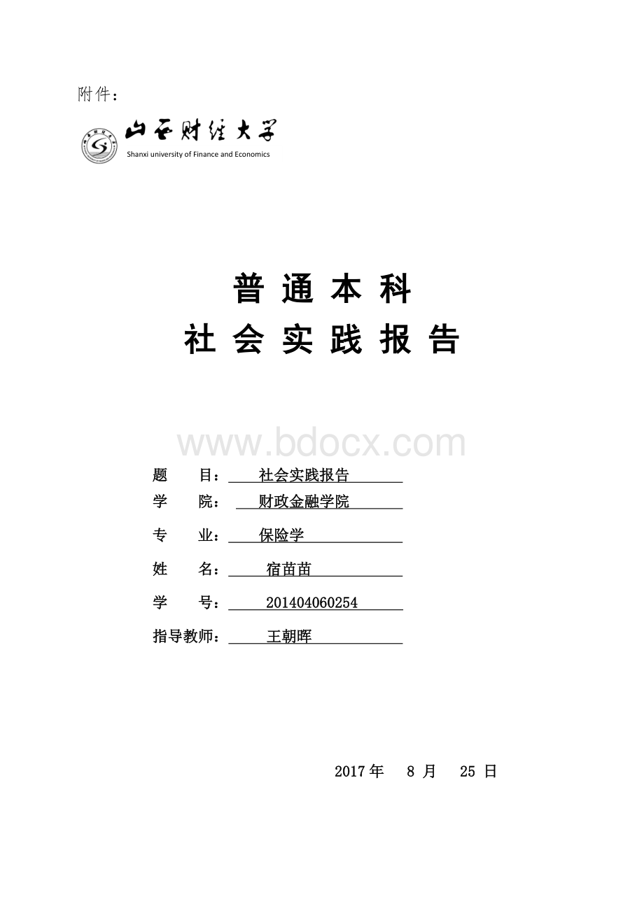 社会实践报告模板Word文档格式.doc_第1页