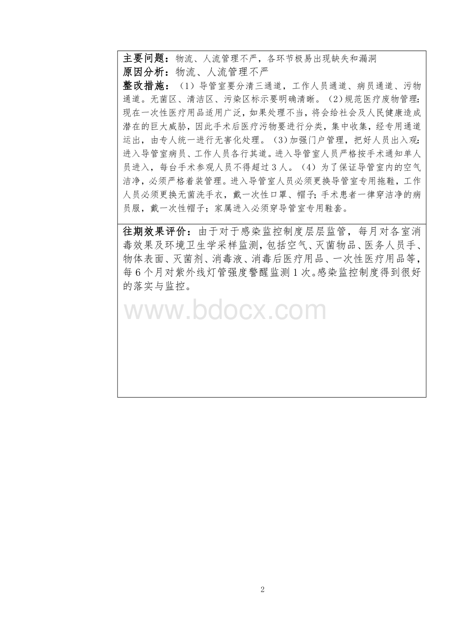 三甲医院放射科感染控制管理持续改进措施记录.doc_第2页