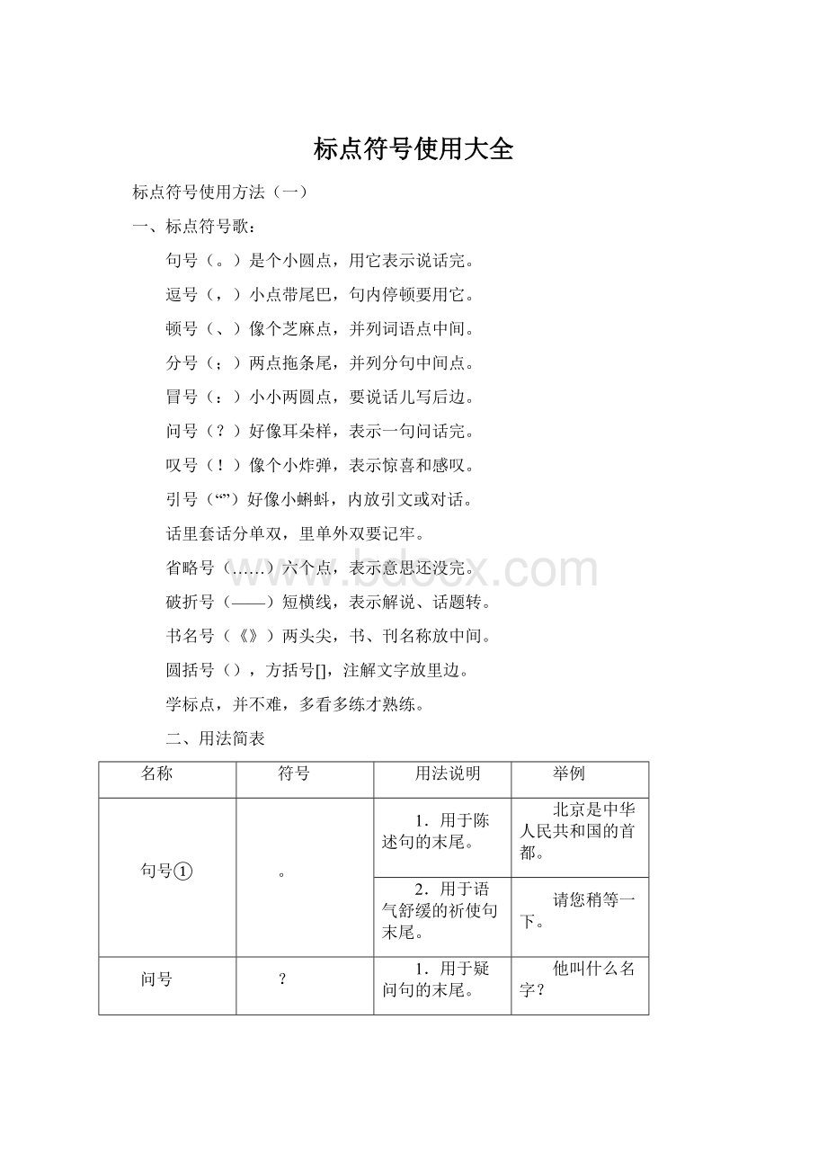 标点符号使用大全Word文件下载.docx_第1页