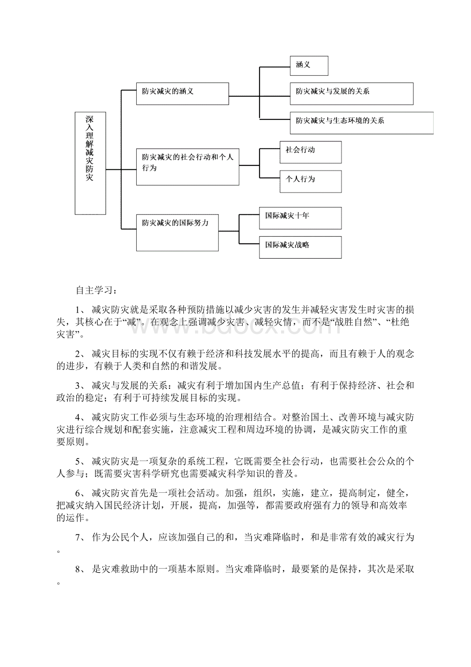 第四单元 第一节深入理解防灾减灾学案 教师用.docx_第2页