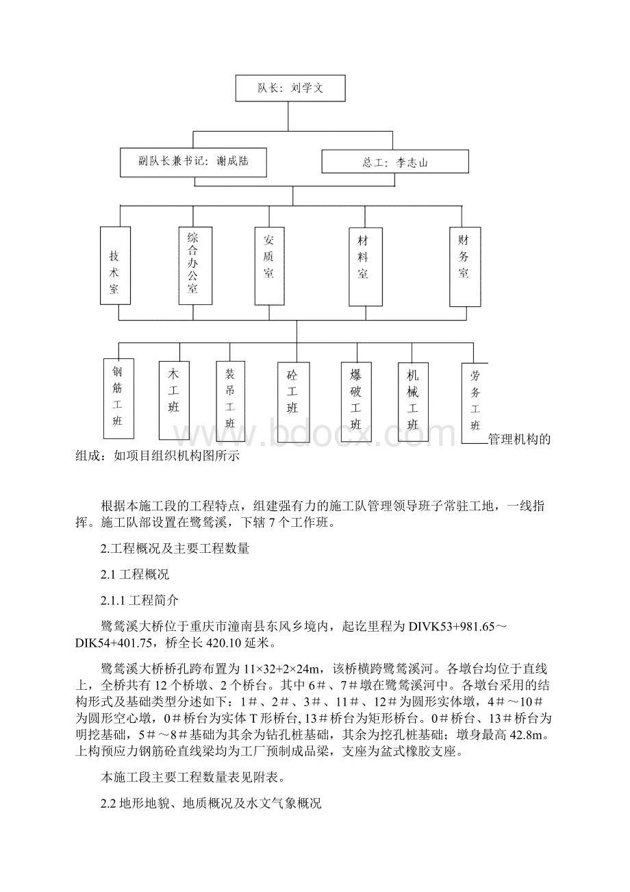 鹭鸶溪大桥施工组织设计Word下载.docx_第2页