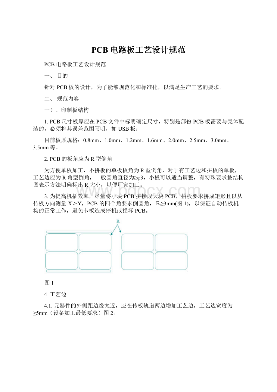 PCB电路板工艺设计规范.docx_第1页