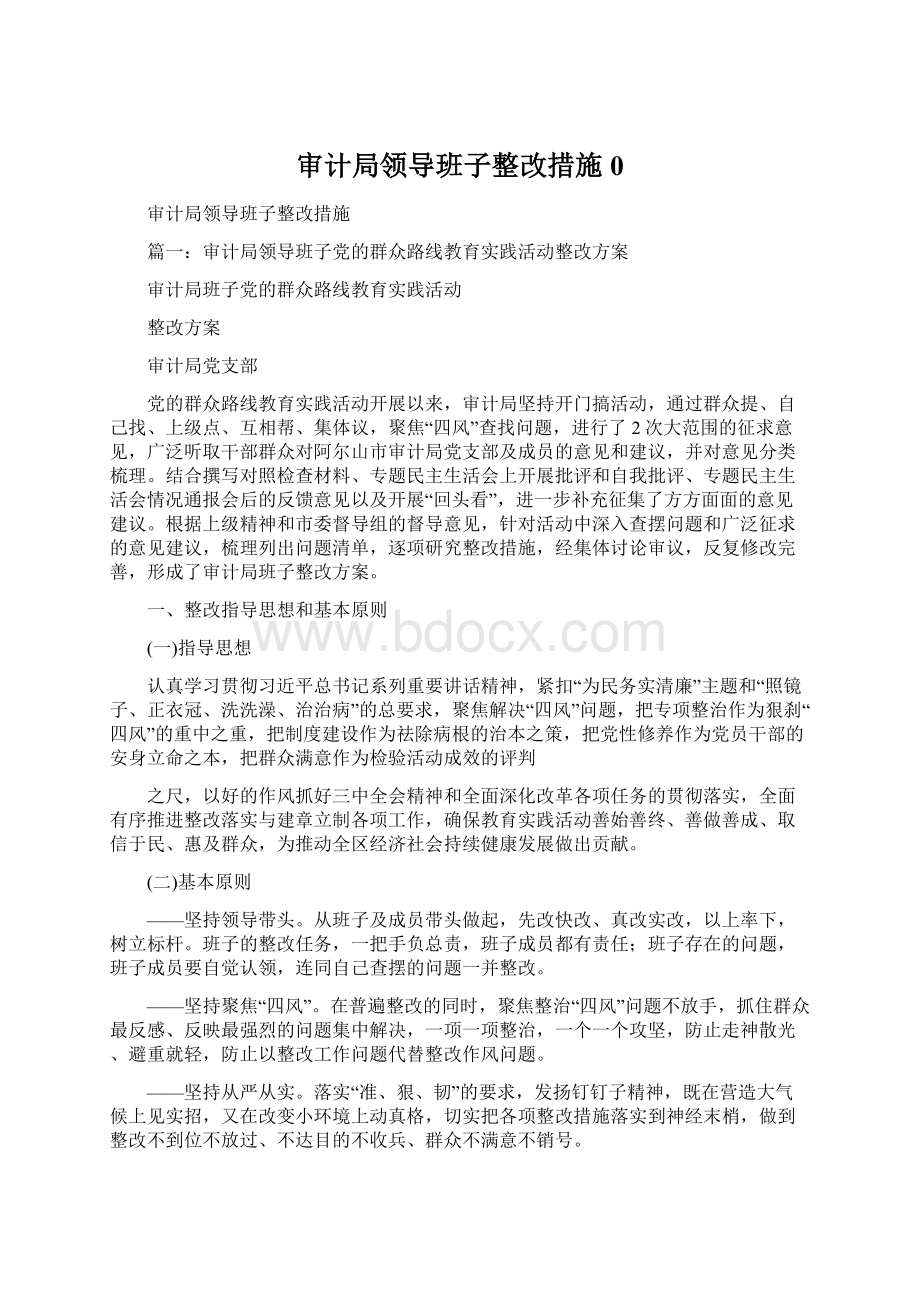 审计局领导班子整改措施0.docx