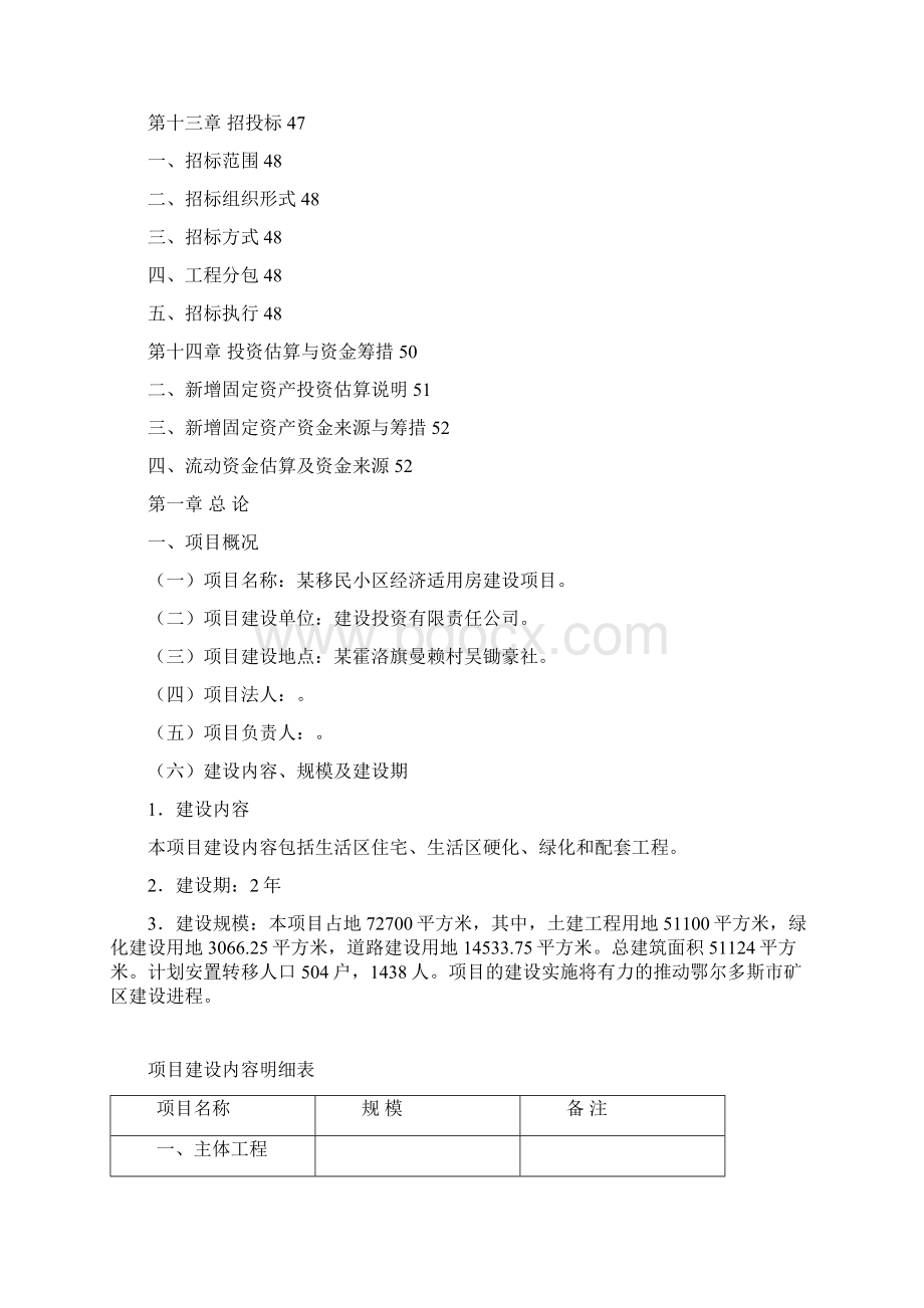 移民小区经济适用房建设项目可行性研究报告.docx_第3页