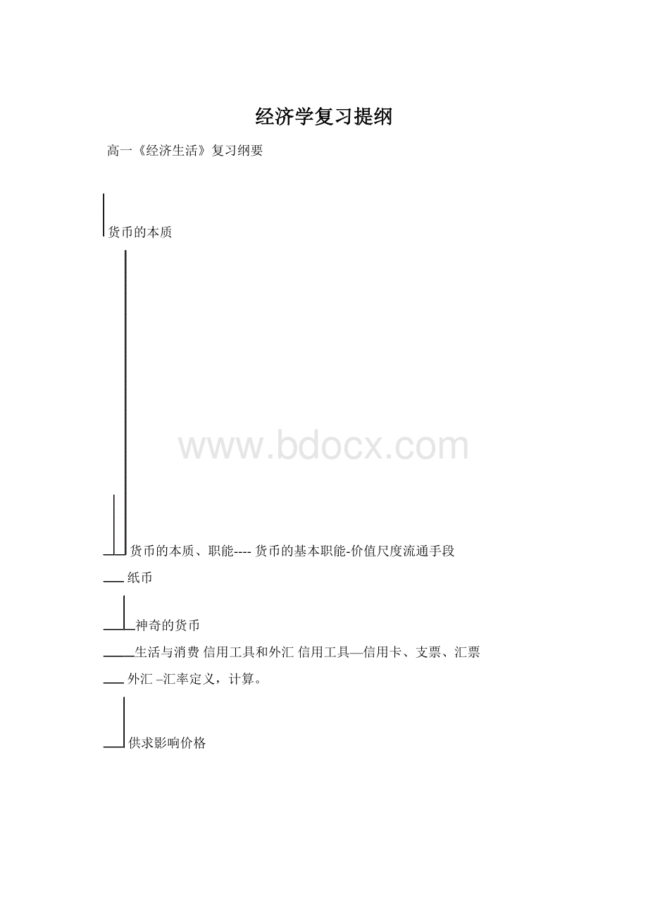 经济学复习提纲.docx