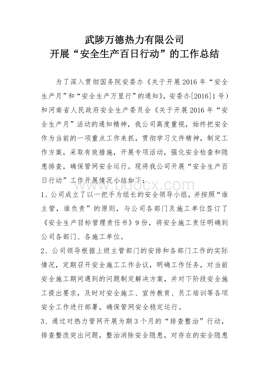 “安全生产百日行动”工作总结Word格式文档下载.doc_第1页