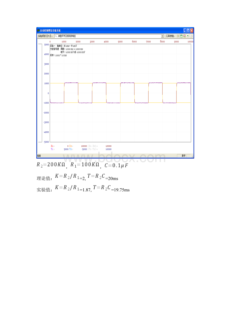 实验一典型环节的瞬态响应和动态解析文档格式.docx_第3页