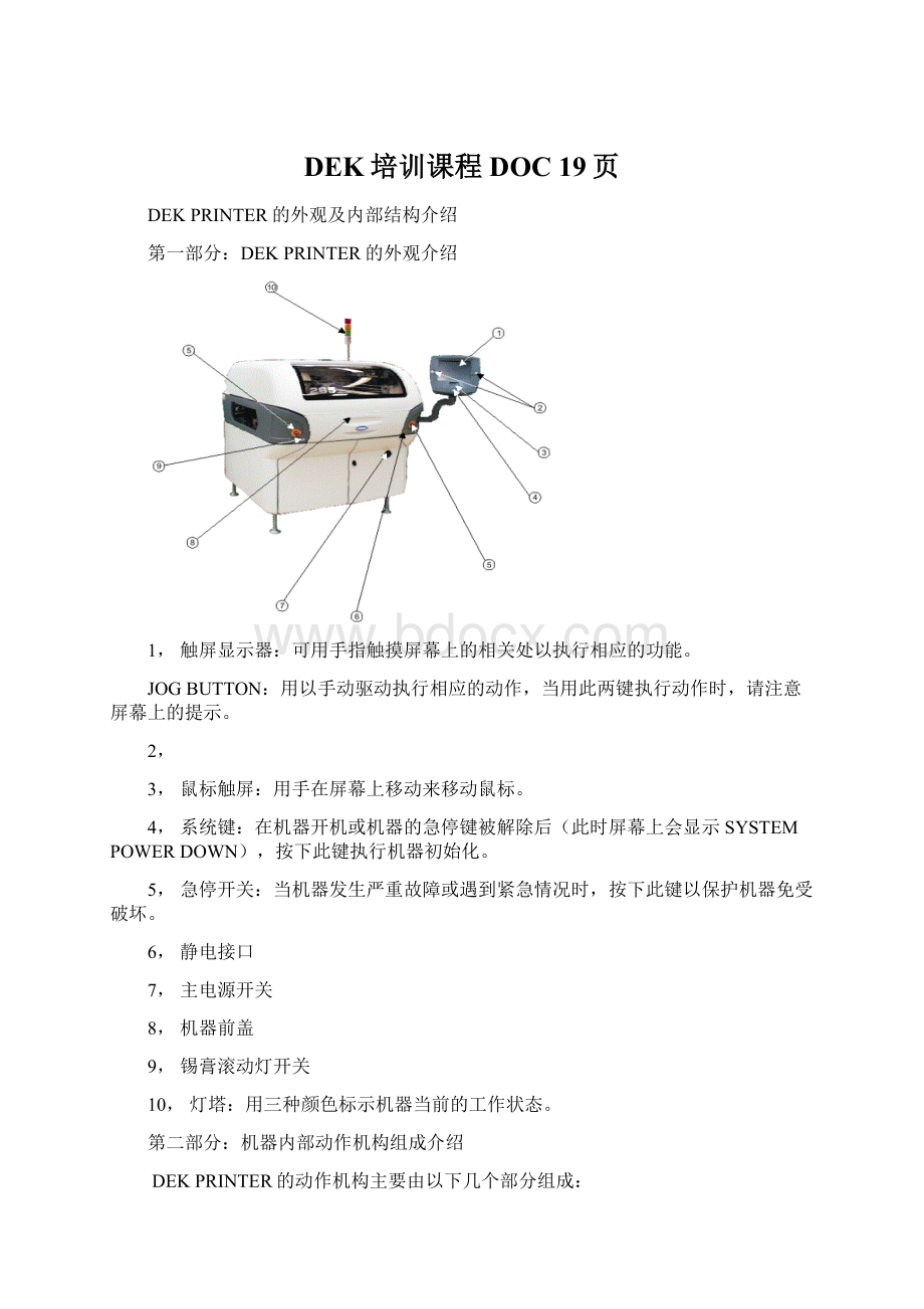 DEK培训课程DOC 19页Word格式文档下载.docx