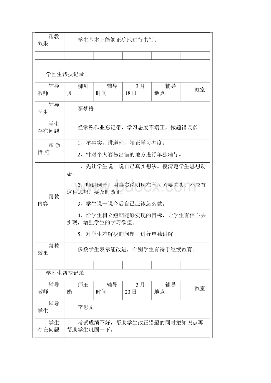 小学学困生帮扶计划及措施及记录.docx_第3页