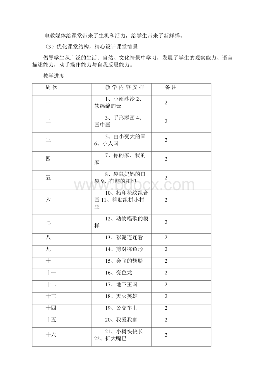 湖南美术出版社年小学一年级美术下册教案 2.docx_第2页